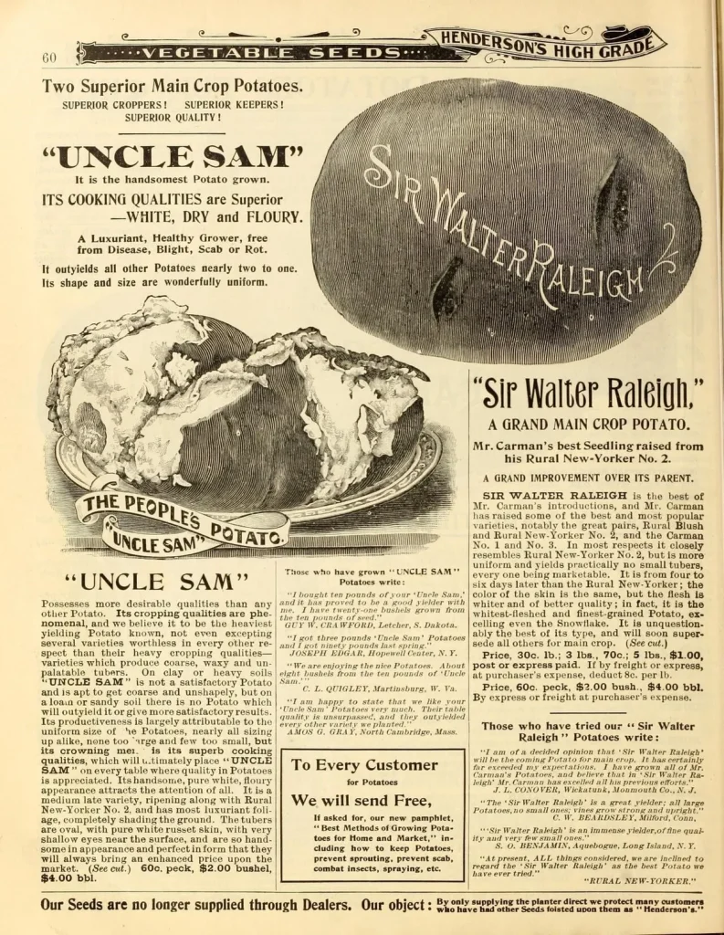 potato types for microwaving